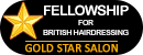 Fellowship for British Hairdressers gold star salon